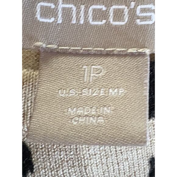 Chico's Womens Lightweight Sweater Animal Print Leopard Long Sleeve Size 1P MP - Picture 8 of 12